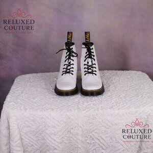 Dr. Martens White Boots